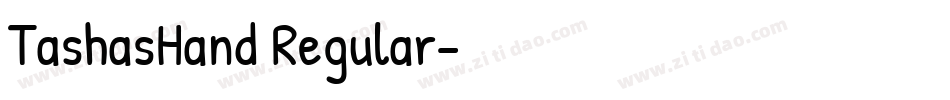 TashasHand Regular字体转换